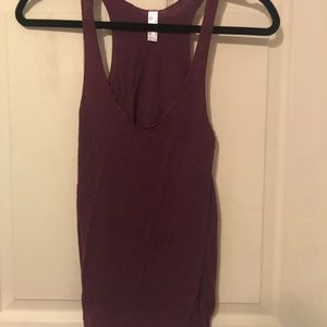 American apparel tank top maroon